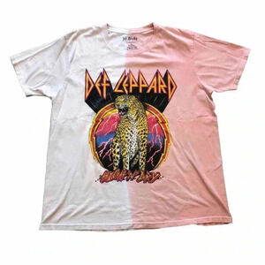 Def Leppard High ‘N Dry Rock Band Concert Tee Short Sleeve Shirt Size Large